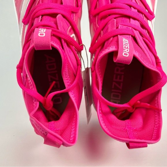 Adidas Adizero Afterburner Breast Cancer Pink Baseball Cleats Size 14 - Picture 9 of 10